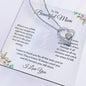 To My Beautiful Mom | I love You - Forever Love Necklace
